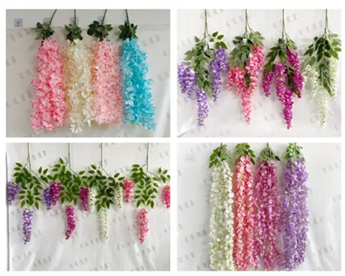 Hogyan lehet választani a selyem és a PU mesterséges wisteria között?
