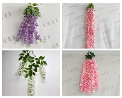 Mesterséges Wisteria ágak vs szőlők - Mi a különbség és hogyan lehet ezeket használni?