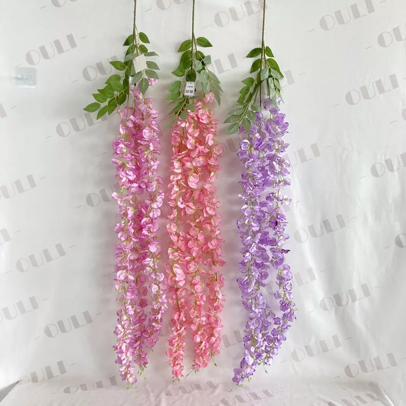 3 villák mesterséges wisteria virágok