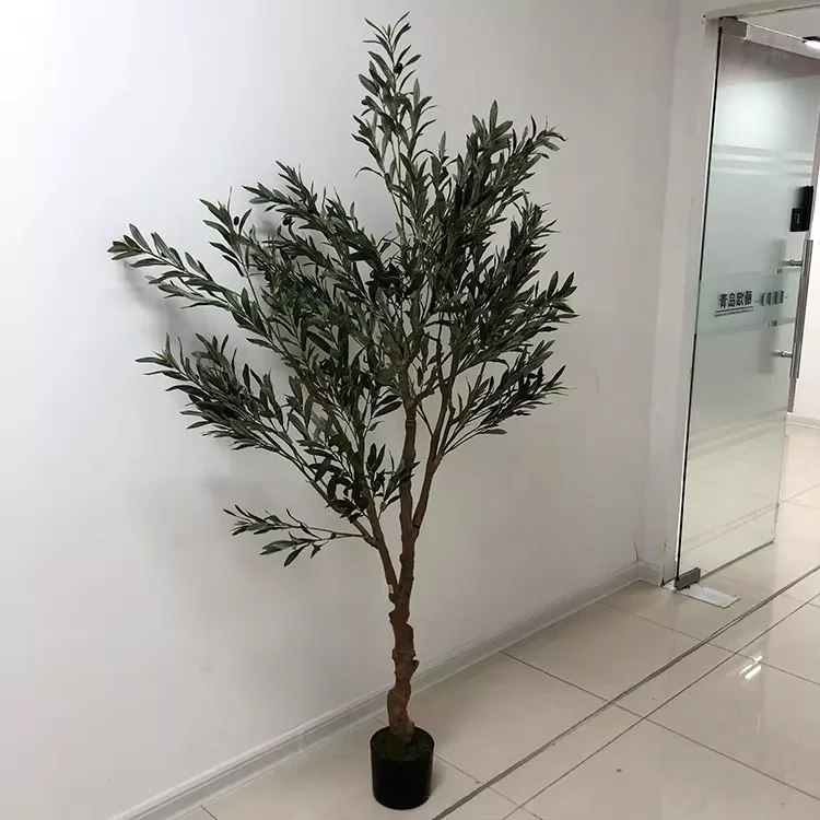 Compact 90cm Artificial Olive Tree for table display