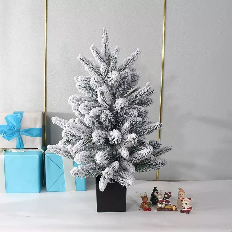 White frosted tabletop Christmas tree wholesale