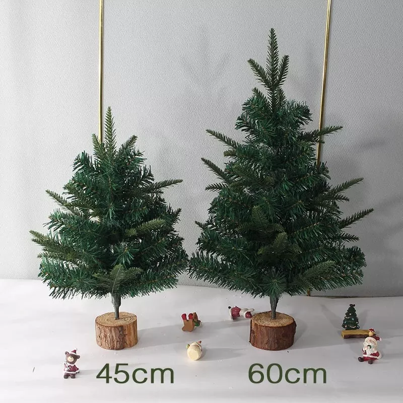 Mini artificial Xmas tree with snow for desktop use